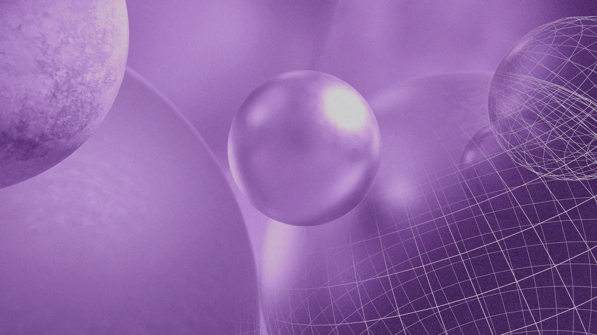 Picture of purple spheres